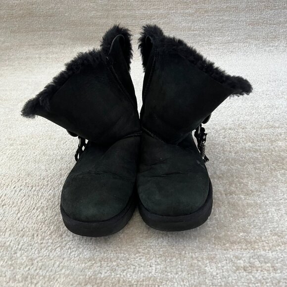 Ugg Boho Black Mini Boots 7 - Picture 3 of 9